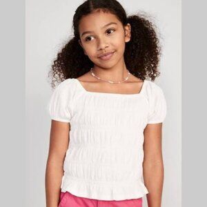 Old Navy Puff-Sleeve Smocked Top